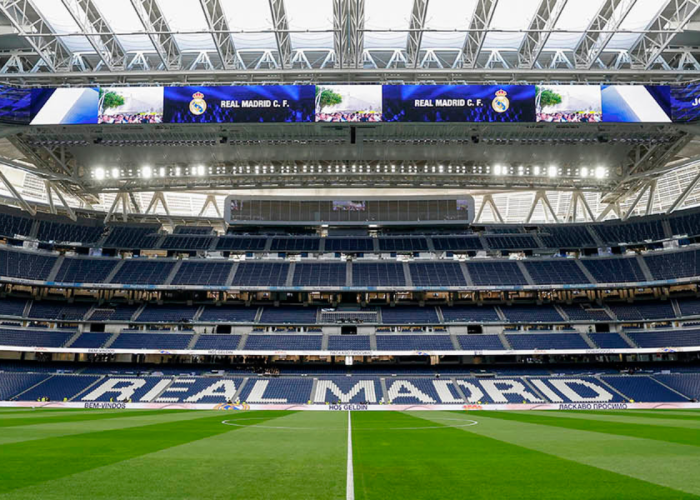 The upgraded Santiago Bernabeu Stadium